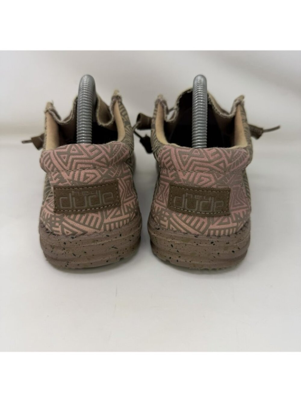 Hey Dude Wally Stretch Aztec Comfort Shoes Loafers Brown Men's Size 9 - Picture 4 of 7